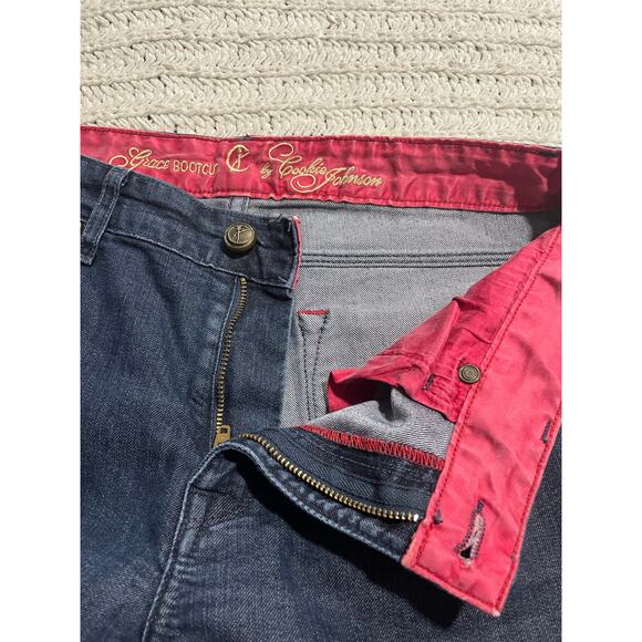 Cookie Johnson Grace Bootcut Jeans CJ089 Women's Size 29 Blue Denim Made in USA - Picture 7 of 13